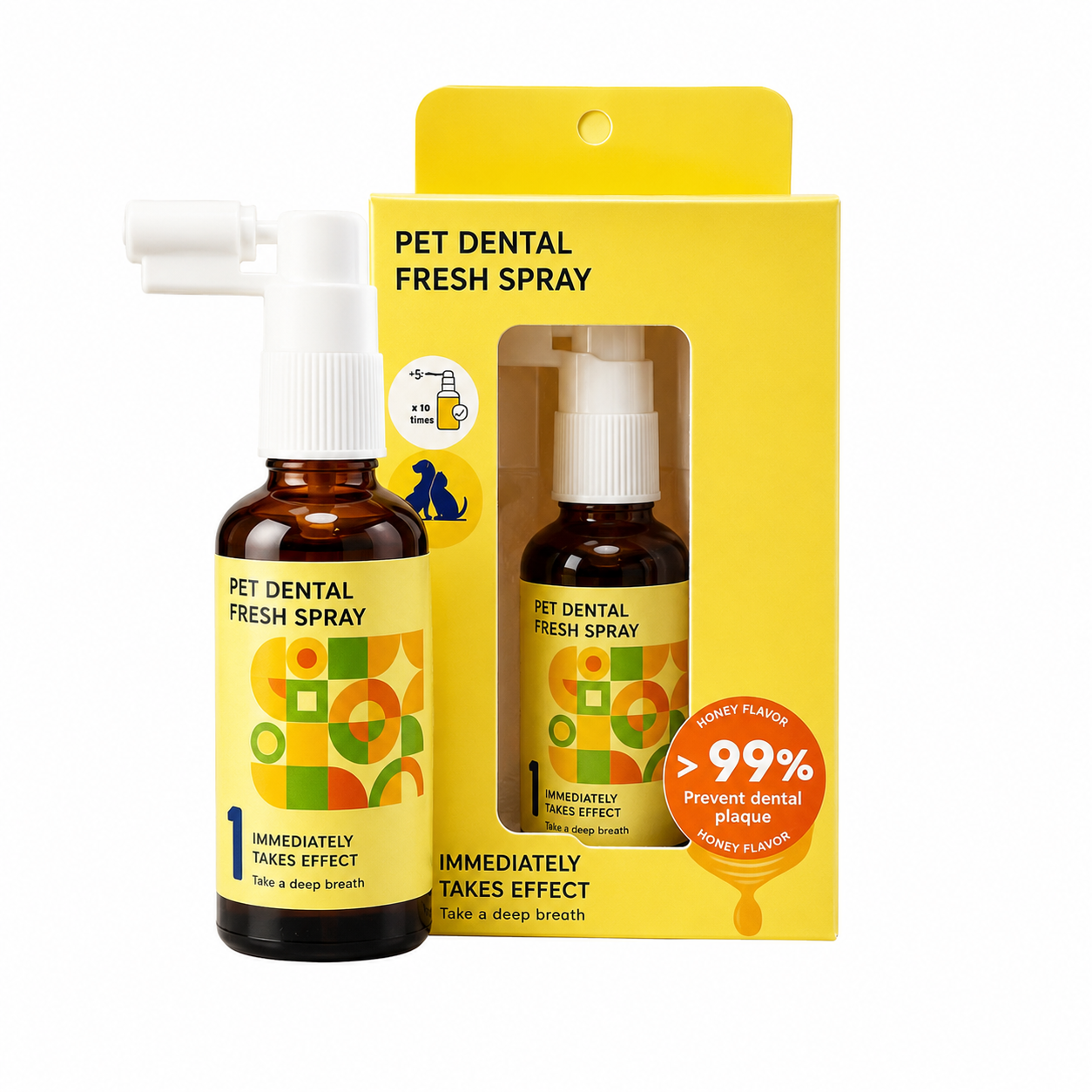 🐶 Fresh Breath & Tartar Control Dental Spray for Dogs ✨ (No-Brushing Needed)