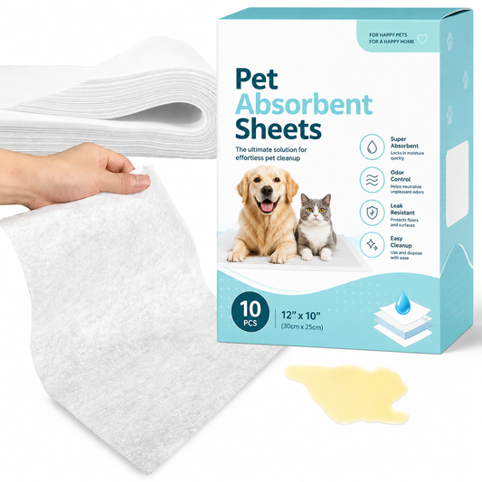 🔥Disposable Pet Absorbent Sheets for Quick Urine Cleanup – Fast-Locking, Odor-Control Protection for Hardwood Floors🐶🐱