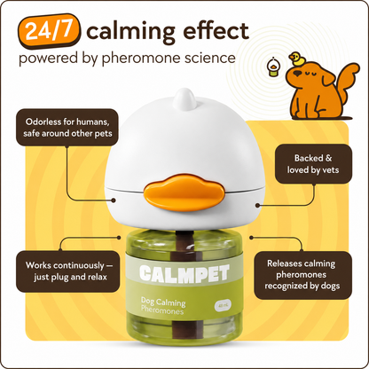 🐶 CALMPET Dog Calming Diffuser – Up to 30 Days of Calming Support for Stress, Barking, Chewing & Separation Anxiety